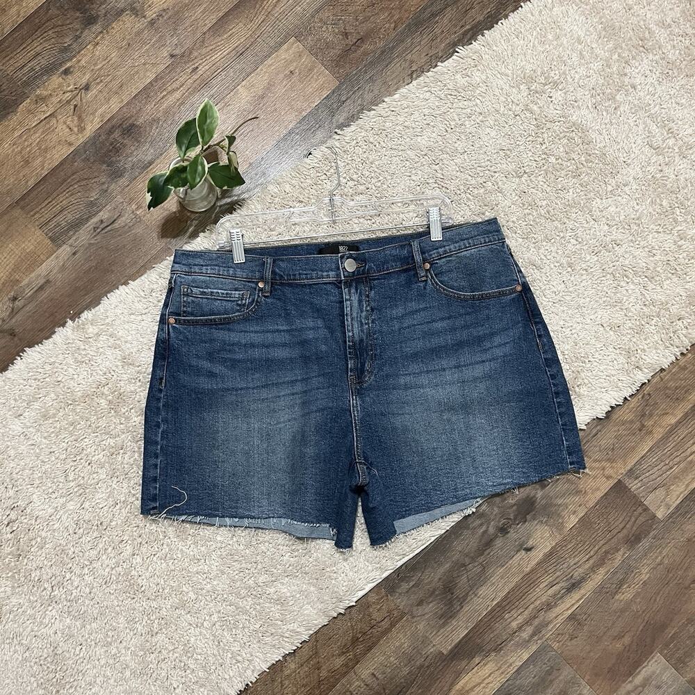 Nordstrom 1822 Denim Size 16/33 Frayed Hem High-Rise Loose Shorts NWOT